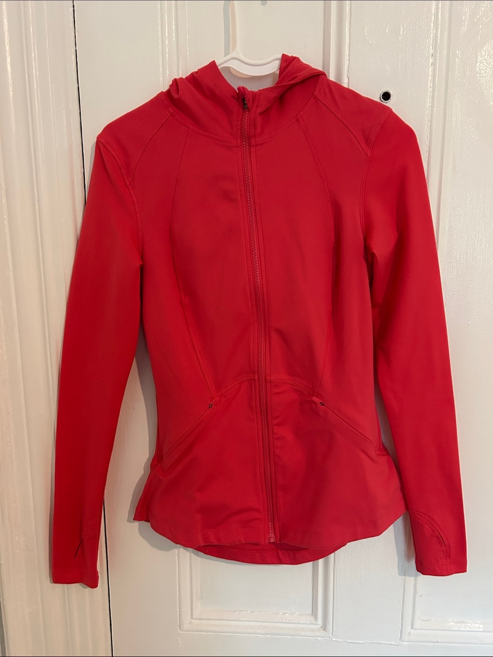 Spyder Active Bright Red Performance Hooded Zip Jacket
